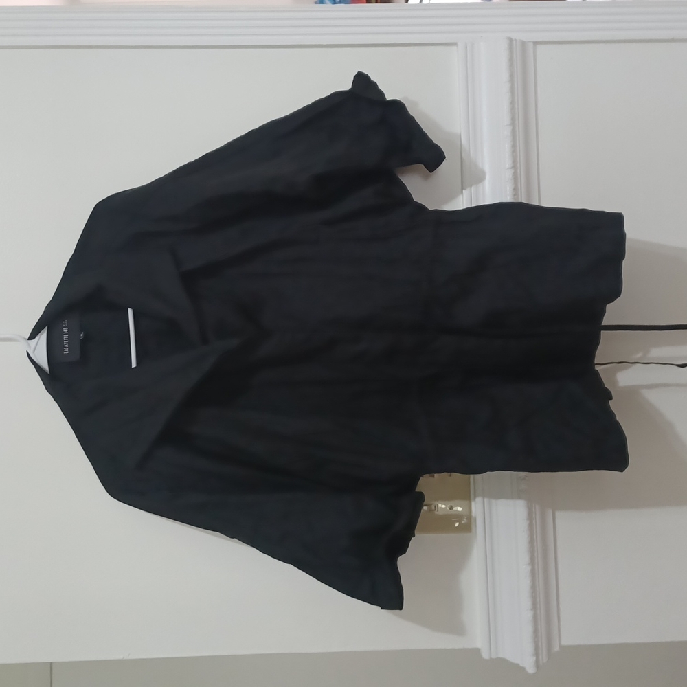 Black raincoat jacket